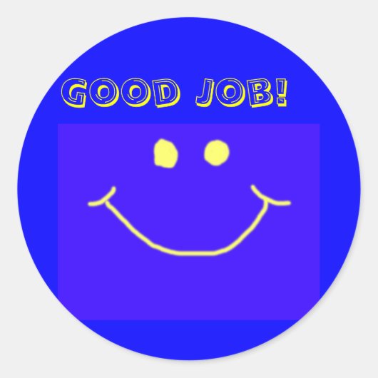 Rond Sticker pour bon emploi (Devant)