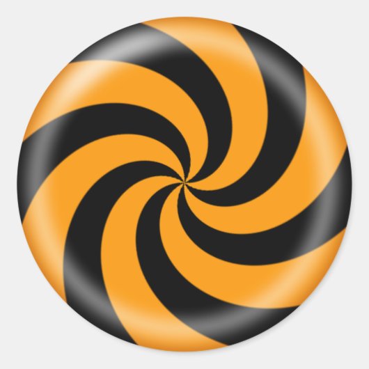 Rond Sticker pour bonbons d'Halloween (Devant)