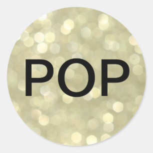 Rond Sticker pour bulles de champagne POP
