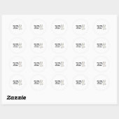Rond Sticker pour café (Feuille)