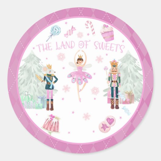 Rond Sticker pour casse-cou - Le pays des douceurs (Devant)