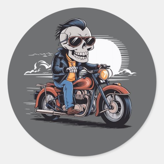 Rond Sticker pour cavalier moto (Devant)