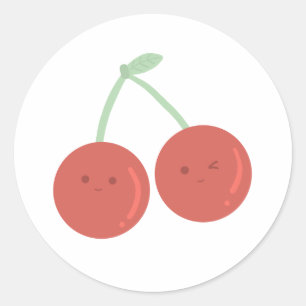 Rond Sticker pour cerise