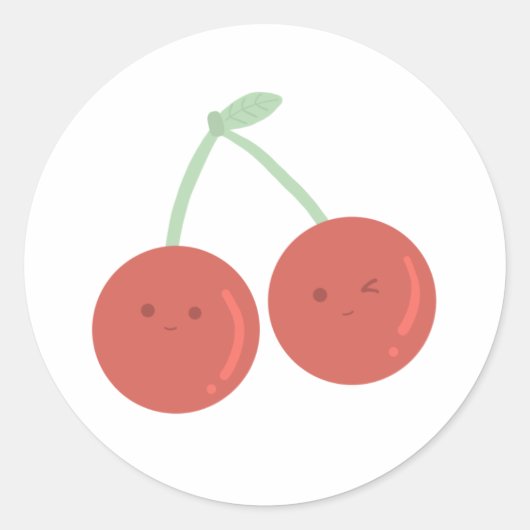 Rond Sticker pour cerise (Devant)