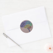 Rond Sticker pour cerveau (Enveloppe)