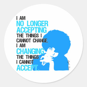 Rond Sticker pour Changer les choses