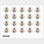 Rond Sticker pour chansons de l'indépendance écossaise (Feuille)
