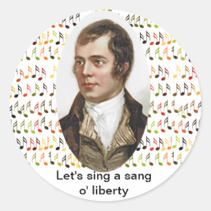 Rond Sticker pour chansons de l'indépendance écossaise