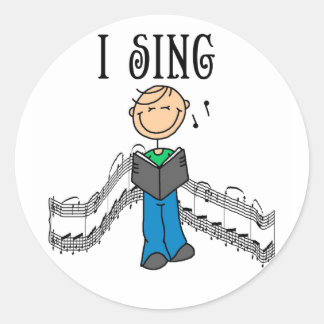 Rond Sticker pour chante garçon I