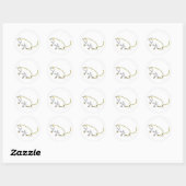 Rond Sticker pour chat (Feuille)