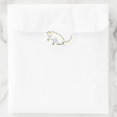 Rond Sticker pour chat (Sac)