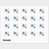 Rond Sticker pour chat (Feuille)