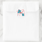 Rond Sticker pour chat (Sac)