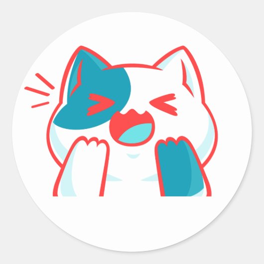 Rond Sticker pour chat (Devant)