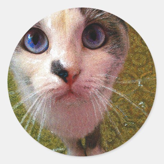 Rond Sticker pour chat (Devant)