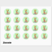 Rond Sticker pour chat (Feuille)