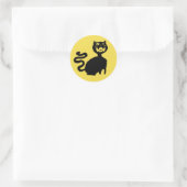 Rond Sticker pour chat affamé (Sac)