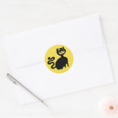 Rond Sticker pour chat affamé (Enveloppe)