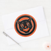 Rond Sticker pour chat Art déco vintage (Enveloppe)