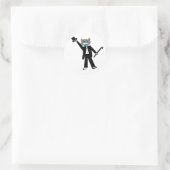 Rond Sticker pour chat de danse (Sac)