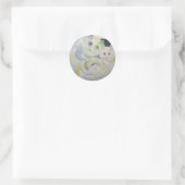 Rond Sticker pour chat de la mère Terre et Lune (Sac)