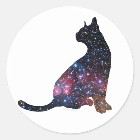 Rond Sticker pour chat Galaxy 3 (Devant)