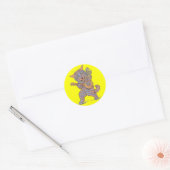 Rond Sticker pour chat Jazzy (Enveloppe)