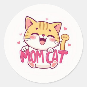 Rond Sticker pour chat maman