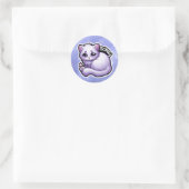 Rond sticker pour chat mignon - désolé (Sac)