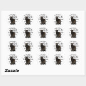 Rond Sticker pour chat Zodiac (Feuille)