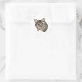 Rond Sticker pour chaton mignon Pip (Sac)