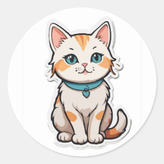 Rond Sticker pour chaton - Pefect for Cat any Lover