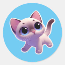 sticker pour chaton siamois mignon