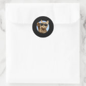 Rond Sticker pour chats cool (Sac)