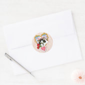 Rond Sticker pour chats Feline Valentine (Enveloppe)