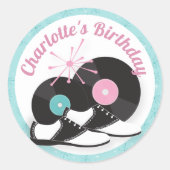 Rond Sticker pour chaussures à selle 1950 - Retro Sock  (Devant)