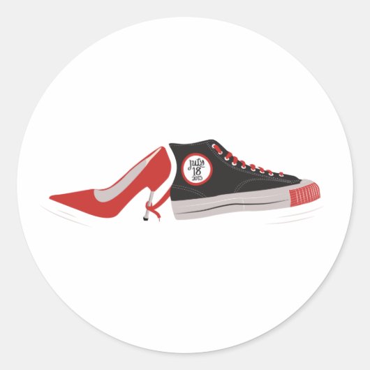 Rond Sticker pour chaussures mariage (Devant)