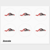 Rond Sticker pour chaussures mariage (Feuille)