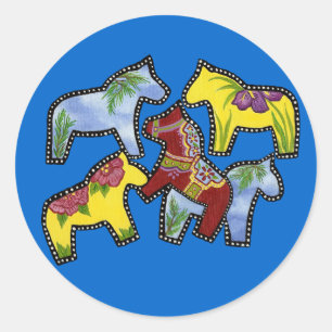 Rond Sticker pour Chevaux lumineux