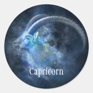 Rond Sticker pour chèvre Capricorne