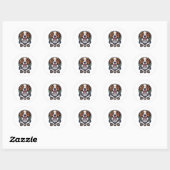 Rond Sticker pour chien (Feuille)