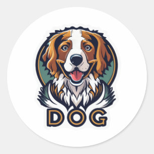 Rond Sticker pour chien