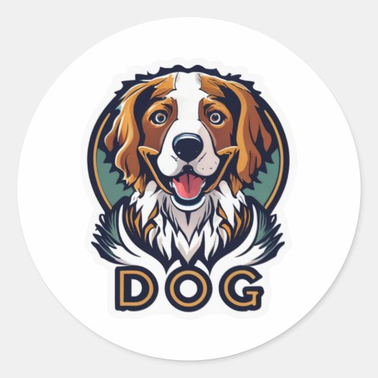 Rond Sticker pour chien (Devant)