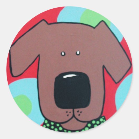 Rond Sticker pour chien (Devant)