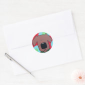 Rond Sticker pour chien (Enveloppe)