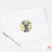 Rond Sticker pour chien (Enveloppe)