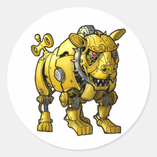 Rond Sticker pour chien de garde