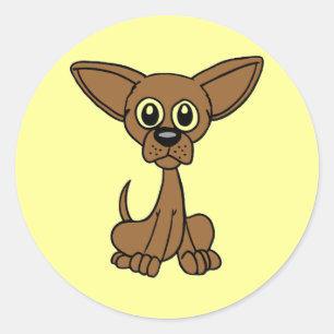 Rond Sticker pour chien Mousey