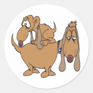Rond Sticker pour chien pourri