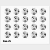 Rond Sticker pour chiot (Feuille)